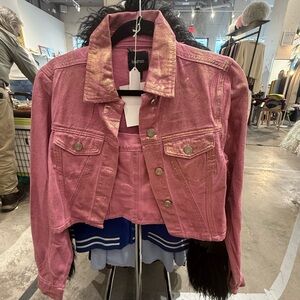 Boohoo Pink Jean Jacket